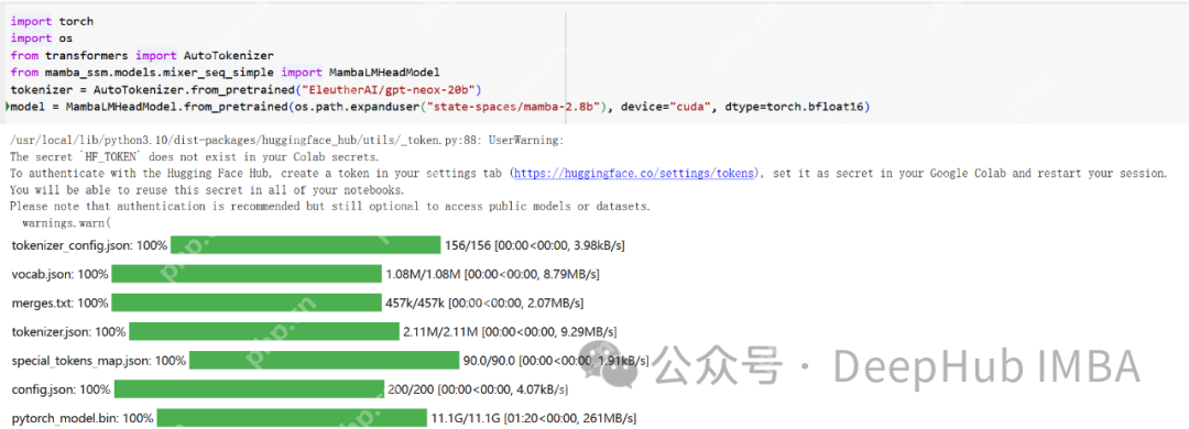 在Colab上测试Mamba