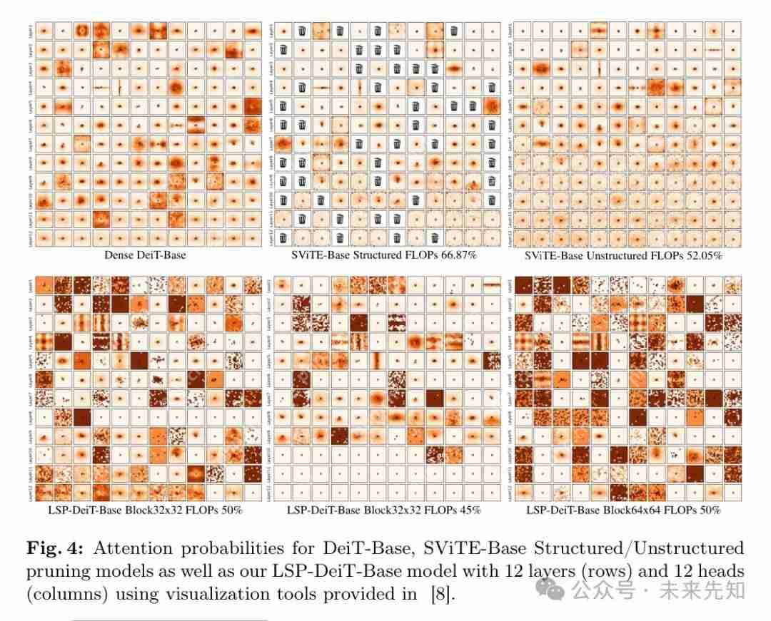 从 DeiT-B 到 DeiT-S，块结构化剪枝在深度 ViTs上 的应用 ！