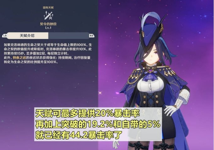 《原神》克洛琳德圣遗物词条及套装选择指南