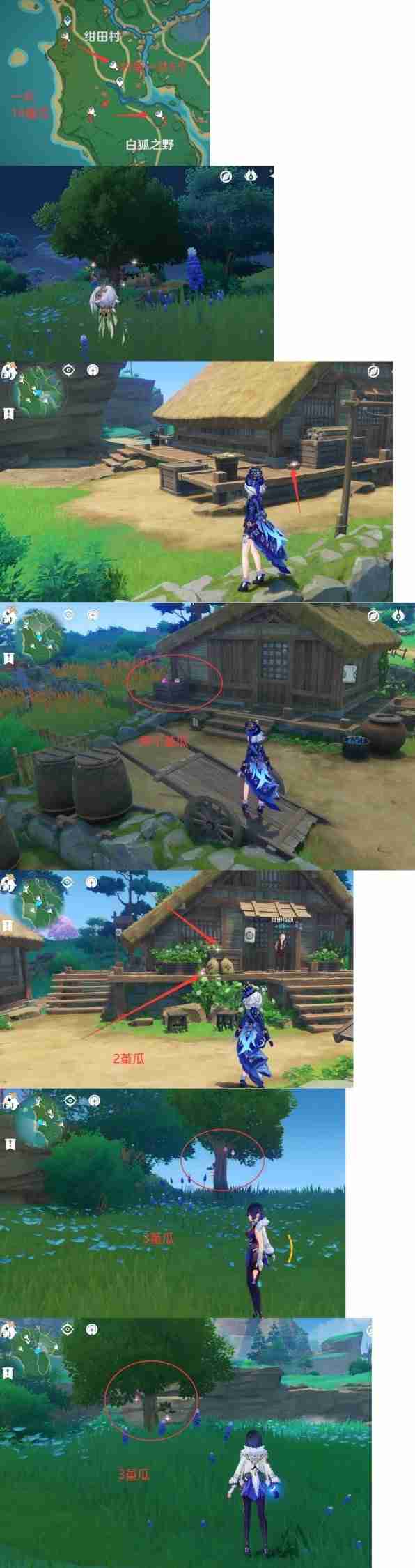 《原神》堇瓜点位分享-堇瓜采集线路推荐