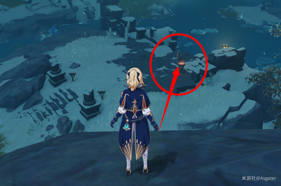 《原神手游》龙脊雪山石碑位置说明