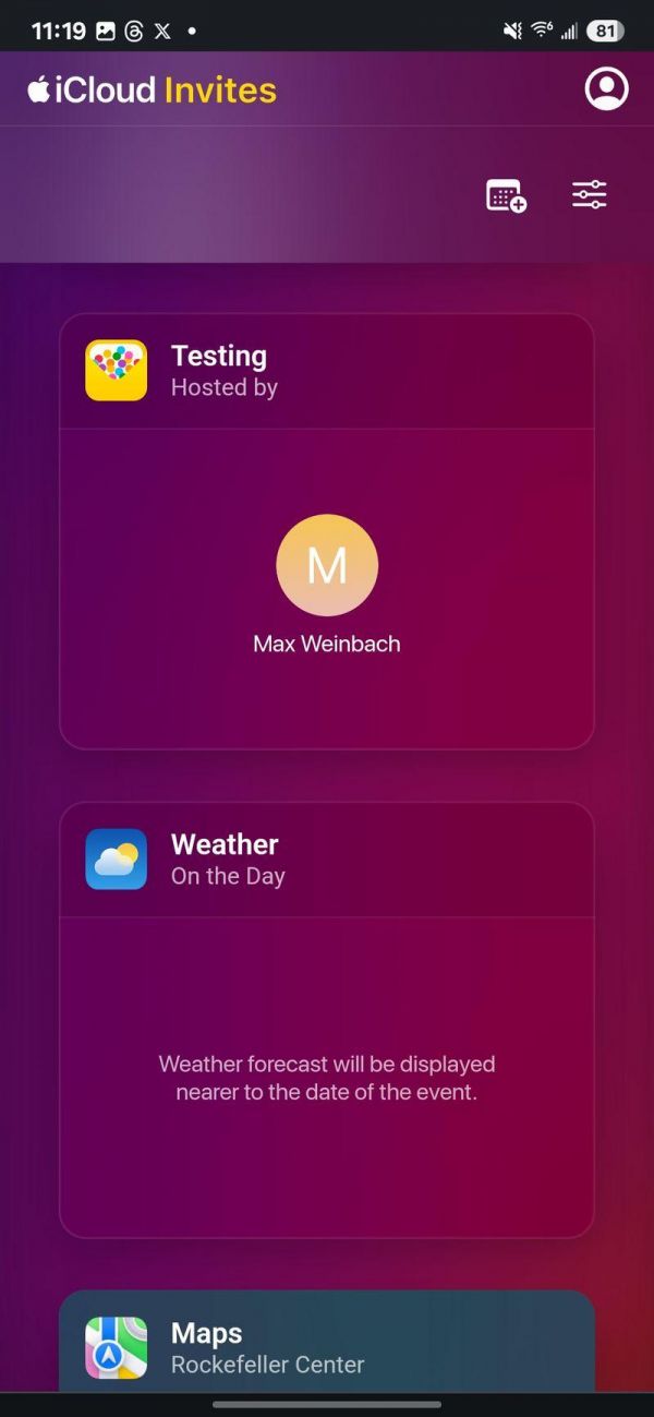 苹果Invites应用跨平台体验，安卓用户实测报告