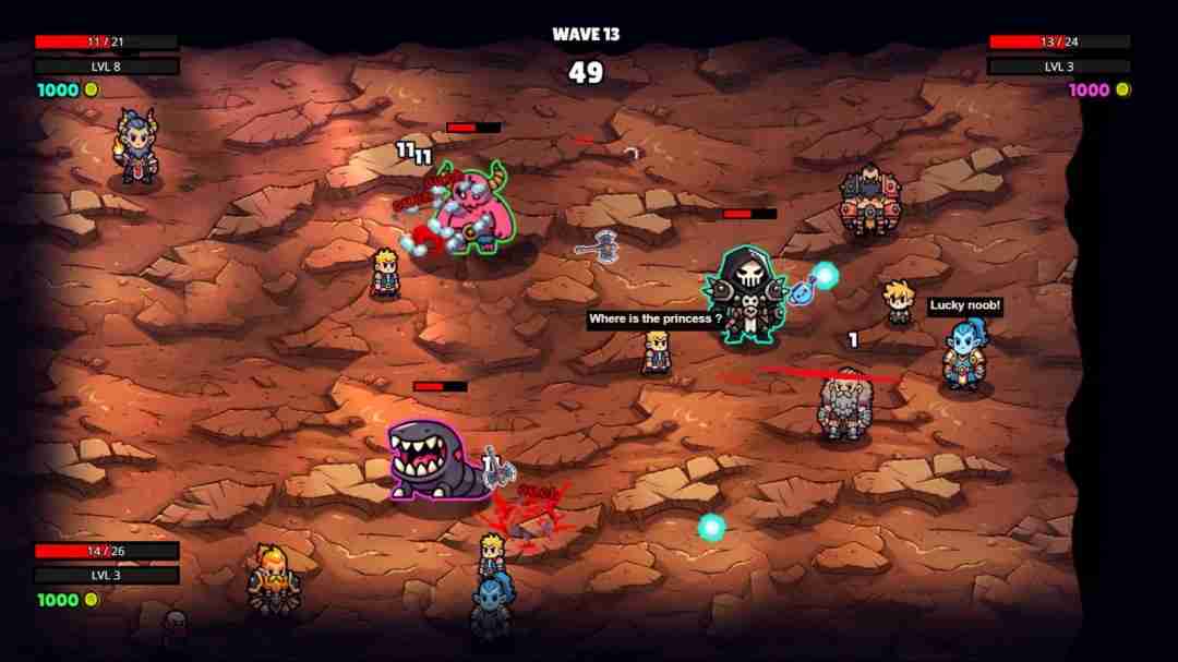 Noobs Are Coming,Steam页面开放：成为最终BOSS，主宰竞技场Roguelike的混乱战场