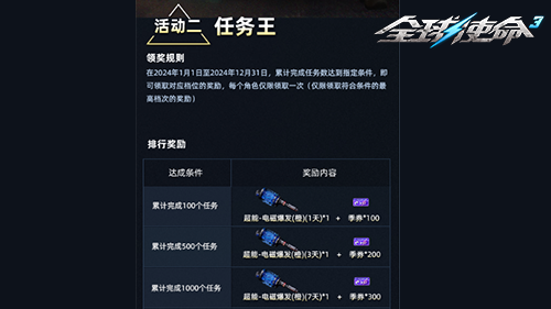 季券神器两不误《全球使命3》年终大奖抱回家