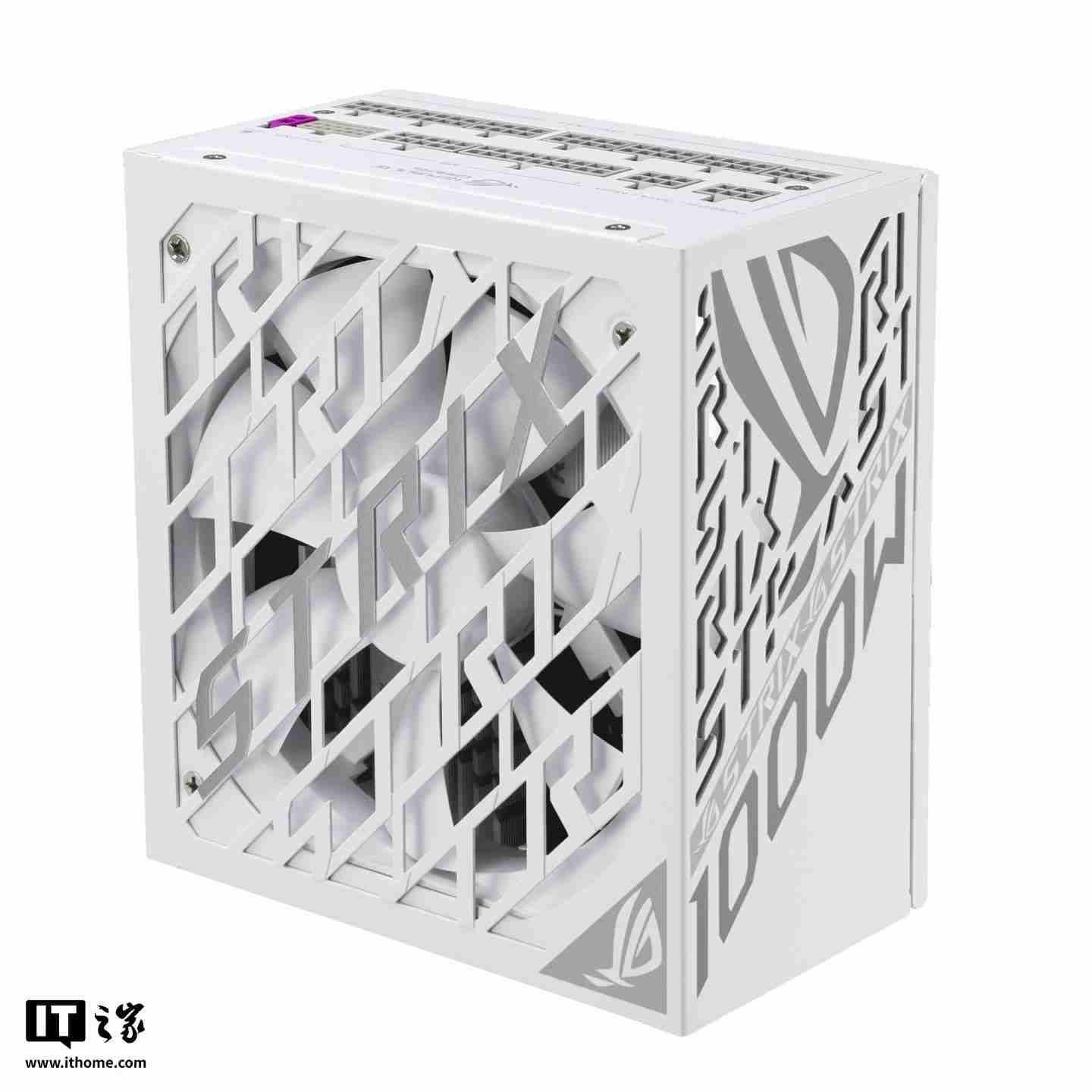 华硕推出 ROG STRIX 白金雷鹰 1000W 白色版电源，1499 元