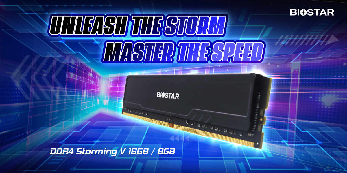 映泰推出 Storming V DDR4 内存，提供 8/16GB 可选