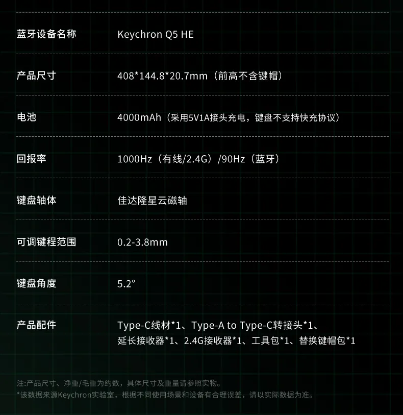 Keychron Q5 HE 三模磁轴键盘开售：佳达隆二代磁轴、0.1mmRT 精度，1358 元