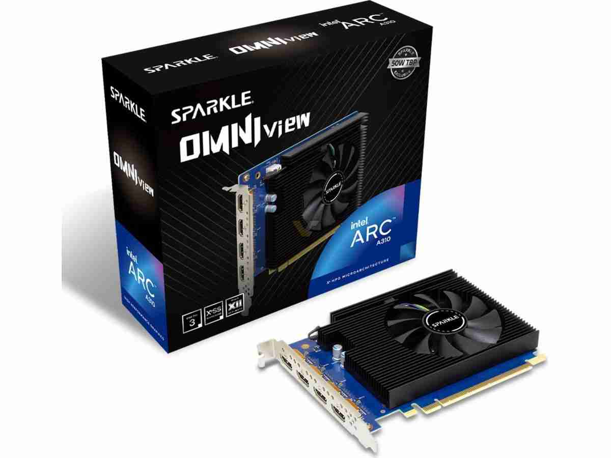SPARKLE 撼与发布单槽 Arc A310 Omni View 显卡：4 个 HDMI 端口，TDP 降至 50W