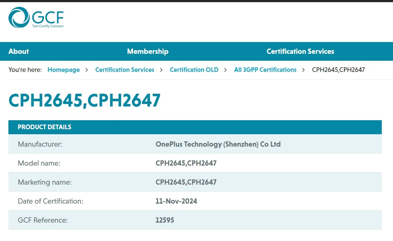 一加 13R 通过 NBTC 等认证，预计搭载高通骁龙 8 Gen 3、6000mAh 电池