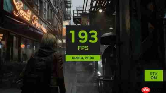 《生化危机9：安魂曲》路径光追/DLSS4预告 不到60帧暴涨至200帧