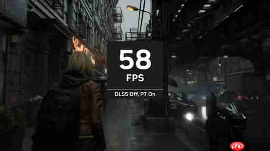 《生化危机9：安魂曲》路径光追/DLSS4预告 不到60帧暴涨至200帧