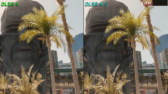 DLSS4.5提升有多大？《赛博朋克2077》画面对比视频来咯