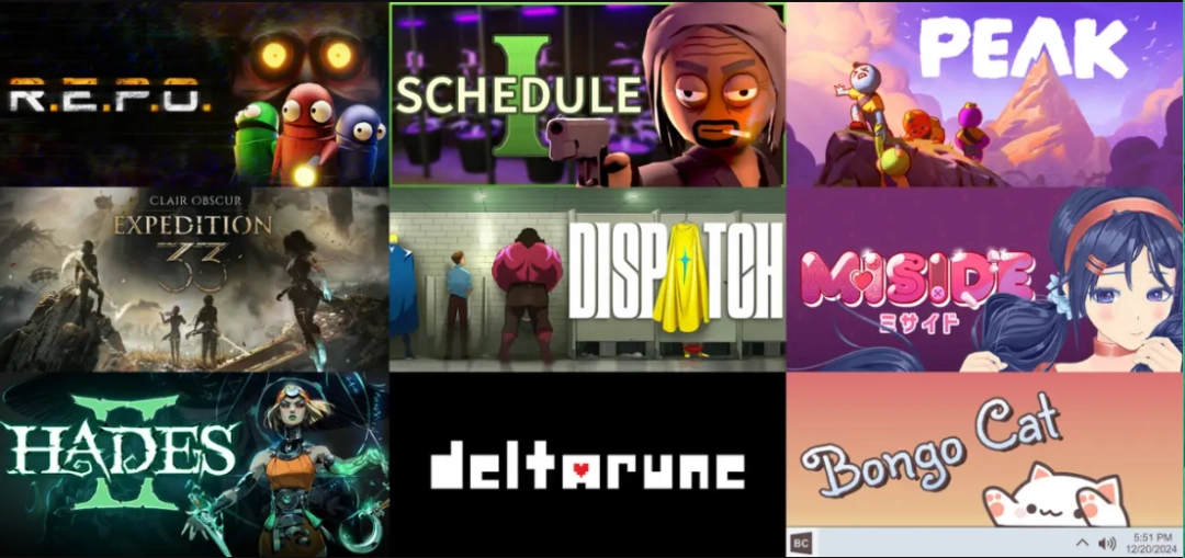 2025年Steam好评如潮游戏评论数TOP10 《33号》排第四