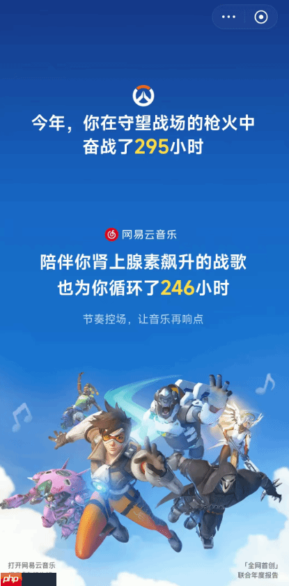 网易云×守望先锋年度报告来了！你的本命英雄是谁？