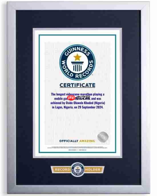 黑哥“不要命”！连玩手游100小时获吉尼斯纪录