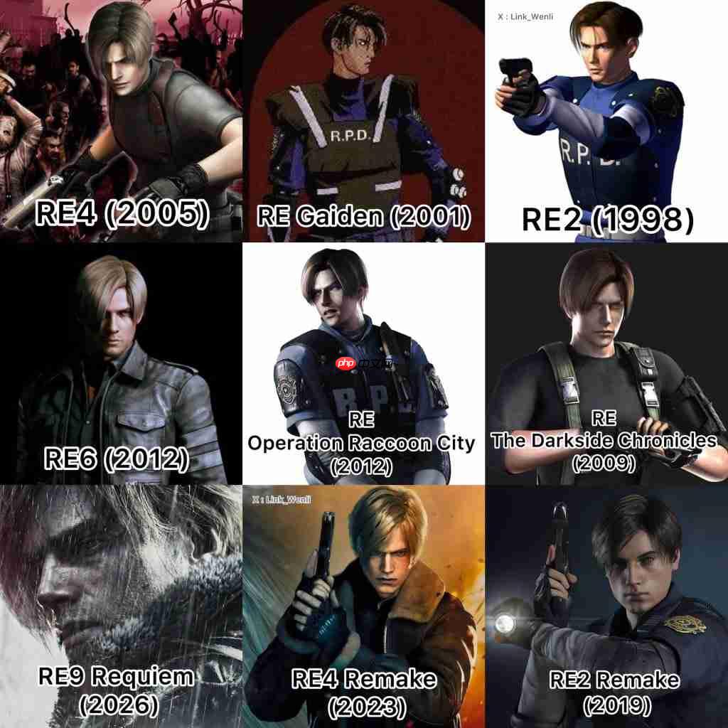 从21到51岁！《生化危机》男神里昂角色成长史