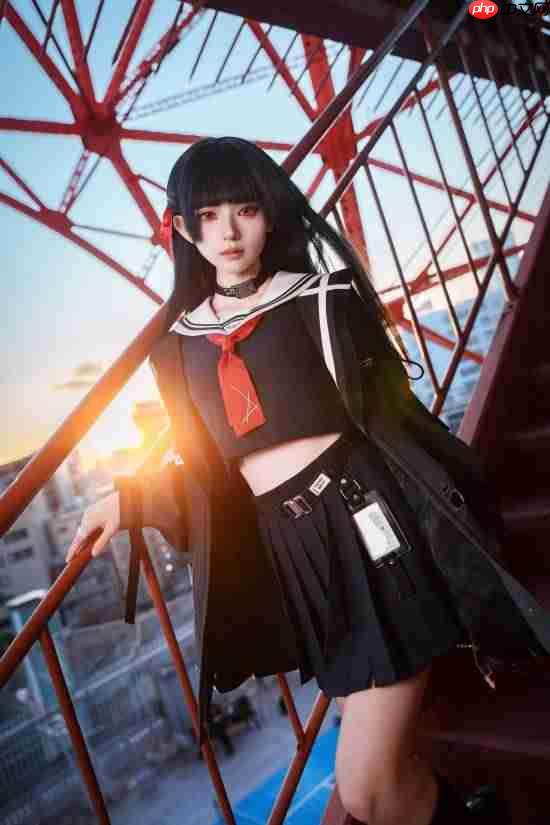 日本美少女COS《鸣潮》千咲！谁家JK走出游戏了？