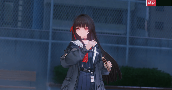 《鸣潮》新角色战斗演示：黑长直JK少女挥舞大剪刀！